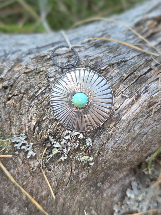Sunburst with Turquoise Necklace